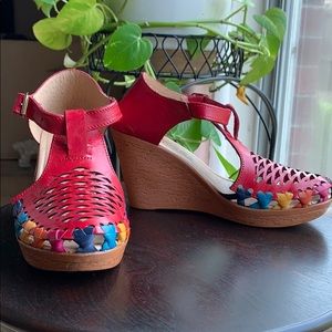 Artisanal Sandal.Mexican Wedges